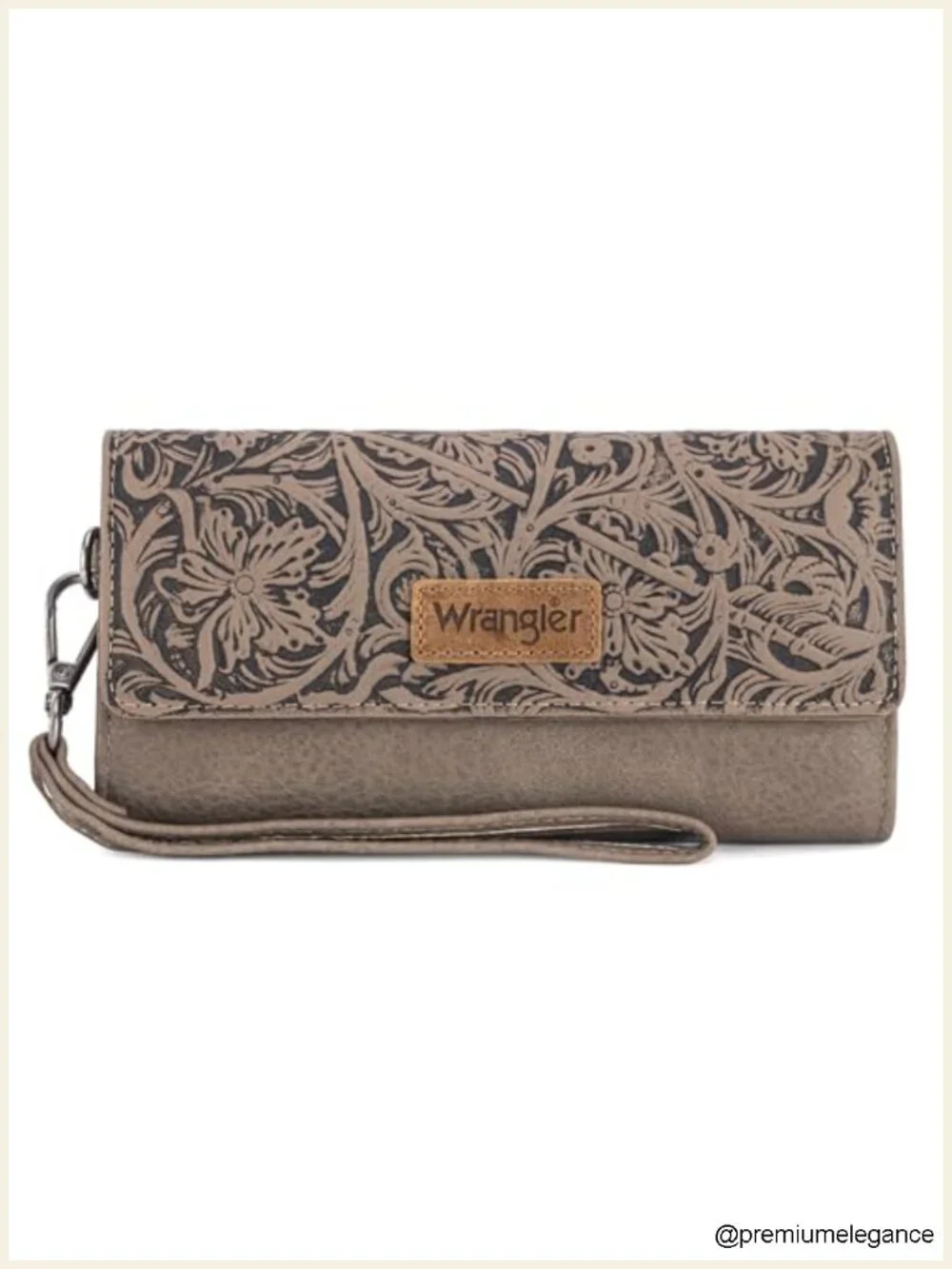 Western Trifold Wristlet Wallet with RFID Blocking